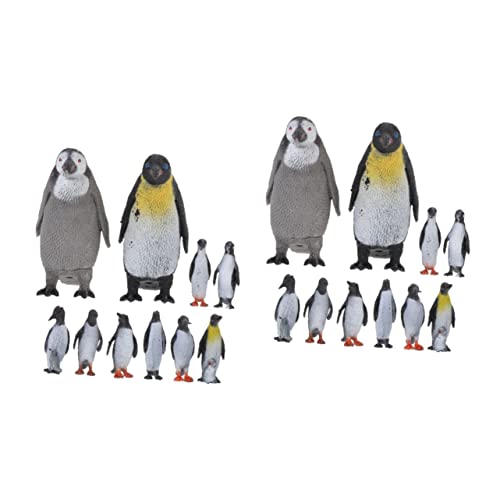 ifundom 20 STK Simulations-Pinguin-Spielzeug Pinguinfiguren Pinguin Kuchen Topper Mini-Pinguin-Spielzeug Mini-Pinguin-Figuren Arktische Tierfiguren PVC Schreibtisch Kleiner Pinguin Kind von ifundom