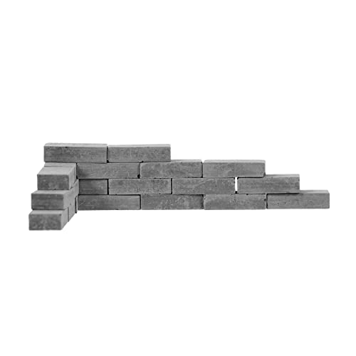 ifundom 20 STK Simulierte Ziegel Winzige Ziegel Mikro-landschaftsziegel Mikrolandschaftsdekoration Miniatur-wandziegel Sandtisch-ziegelmodell Feengarten Mauerziegel Grey Ton von ifundom