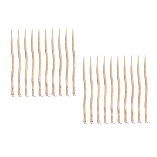 ifundom 20 Stck Teiliges Holz Schlangenspielzeug zum Bemalen Naturbelassene Lange Flexible Holzschlangenmodelle Lebensechte Sensorische Kinderbasteltiere als Geburtstagsmitbringsel und ifundom 20 Stck Teiliges Holz Schlangenspielzeug zum Bemalen Naturbelassene Lange Flexible Holzschlangenmodelle Lebensechte Sensorische Kinderbasteltiere als Geburtstagsmitbringsel und von ifundom