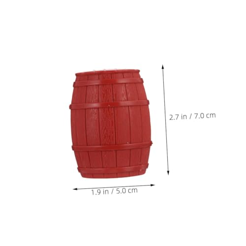 ifundom 20 Stück Abnehmbare Piratenfässer-Modelle, PVC-piratenboot-Layout-zubehör Für Die Erstellung Von Miniaturszenen, Sandtisch-Requisiten von ifundom
