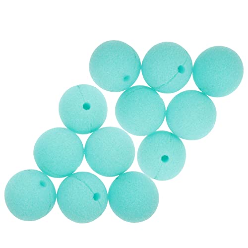 ifundom 20 Stück Clown-Nasen-Requisite Kostümnase quietschen rote Nase spaß faschingskostüme Halloween Luftballons Zirkus Dekorationen Clown verkleiden Sich Requisiten Schwamm Light Green von ifundom