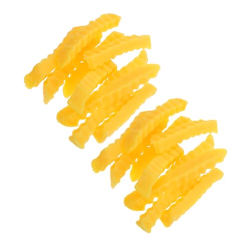 ifundom 20 Stück Gefälschte Pommes Frites, Simulation, Künstliche Fast-Food-Modelle, Küche, Rollenspiel, Lebensmittelproben Für Home-Party-Display-zubehör ifundom 20 Stück Gefälschte Pommes Frites, Simulation, Künstliche Fast-Food-Modelle, Küche, Rollenspiel, Lebensmittelproben Für Home-Party-Display-zubehör von ifundom