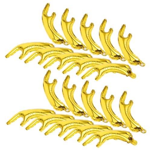 ifundom 20 Stück Goldene Rentier-geweih Folienballons Weihnachtsdekoration Partyzubehör für Festliche Atmosphäre und Kreative Foto-requisiten von ifundom