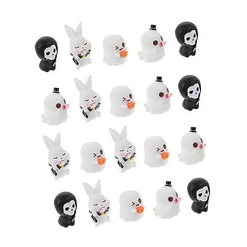 ifundom 20 Stück Halloween gartendeko Halloween tischdeko mini hexenhut Halloween Party Dekoration Kessel Minis klein Halloween deko kürbis deko Harz-Anhänger-Party- Halloween-Schmuck von ifundom