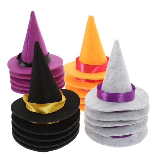ifundom 20 Stück Hexenhut Minipuppenhüte Zum Basteln Kleine Hexenhüte Aus Filz Große Halloween-Dekorationen Mini-hexenhüte Aus Filz Halloween-glühen Mini-Puppen-Hut Kleiner Hut Gefühlt ifundom 20 Stück Hexenhut Minipuppenhüte Zum Basteln Kleine Hexenhüte Aus Filz Große Halloween-Dekorationen Mini-hexenhüte Aus Filz Halloween-glühen Mini-Puppen-Hut Kleiner Hut Gefühlt von ifundom