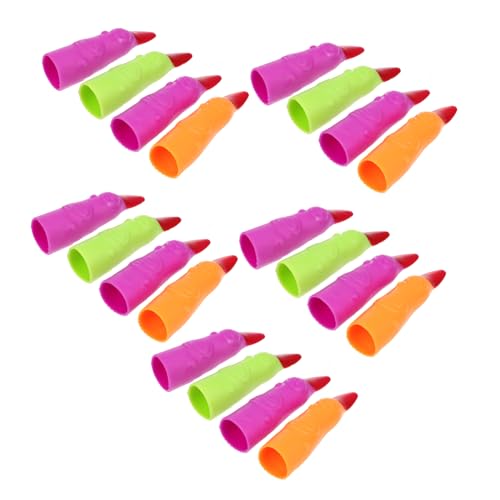 ifundom 20 Stück Hexennagel-Set Stütze Nägel Trick Polieren Im Freien Gefälscht Finger Miniatur Streich Zombie Zehe Seltsam Maske Halloween Glühen Lustig Plastik von ifundom