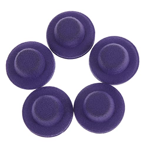 ifundom 20 Stück Hut Zubehör doll Accessories verkleidungsaccessoires Puppenhüte Geschenkhut Cowboyhut für Puppen Partyhüte für Strohhut Mini-Dinge Mini-Hut Plastik Violett von ifundom