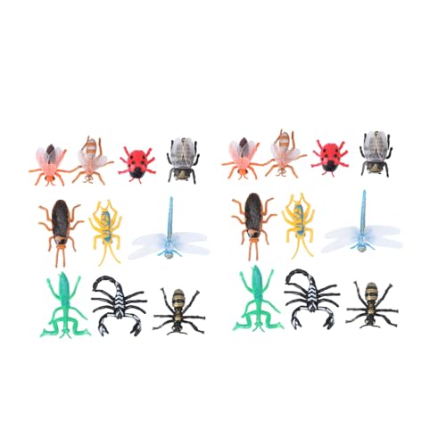 ifundom 20 Stück Insektenmodell für kinderspielzeug Glowing Toy Tierspielzeug Simulation prüft Reptilientier simuliertes Echsenspielzeug Umweltschutz-PVC-Weichmaterial von ifundom