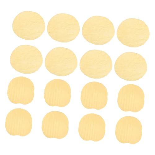 ifundom 20 Stück Maßstab Realistische Kartoffelchips Dekoration Künstliche Snacks für DIY Basteln Fotografie und Puppenhaus Zubehör von ifundom