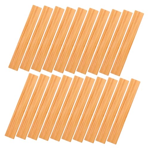 ifundom 20 Stück Mini-Hausboden Sockelleiste Miniaturen Miniaturhaus Kit mach es mini puppenhauszubehör Dollhouse Accessories Mini-Puppenhausmöbel winzige Hausminiatur Miniboden Linde von ifundom
