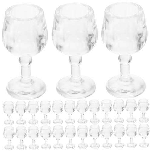 ifundom Miniatur-kelch-Set 20 Stück Mini-weinbecher Maßstab-kelche Für Puppenhaus Dekorative Miniatur-gläser von ifundom
