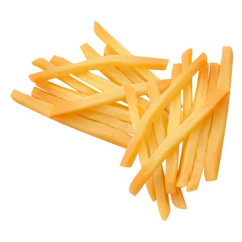ifundom 20 Stück Pommes-Modell Küchensimulation Fast Food Dekoration Lebensmittel Attrappe Lebensmittel-Requisiten zur Präsentation Simulation Küchenspielzeug PVC Chocolate von ifundom