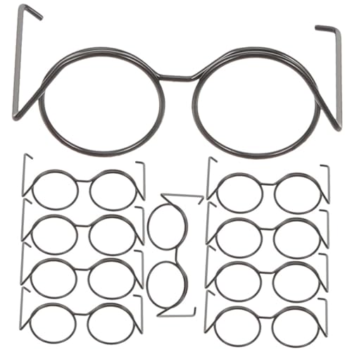 ifundom 20 Stück Puppen Mini Brillen Aus Metall DIY Puppenbrillen Bastel Sonnenbrillen Zum Dekorieren Von Puppen Sonnenbrillen Bezaubernde Mini Brillen Puppenbrillen Brillen Für von ifundom