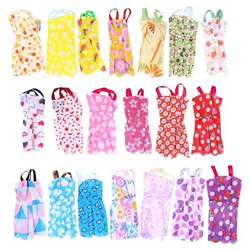 ifundom 20 Stück Puppenkleidung Kinderplatz Mädchenkleidung Kinderspielzeug Mädchenspielzeug Bekleidung Mädchenspielzeug Mädchenkleid Outfits Für Mädchen Kinderkleidung von ifundom