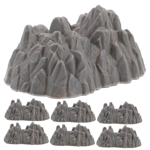 ifundom 20 Stück Simulation Berg Miniatur Bonsai Steingarten Modell Mini Steingarten Ornament Mikrolandschaft Steingarten Garten Landschaftsdekoration von ifundom