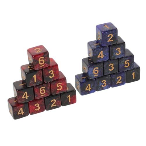 ifundom 20 Stück Teiliges Acryl Würfel Zweifarbige Galaxy-Designs mit Glitzereffekt Kompakt und Tragbar für Brettspiele Tabletop Rpgs Party Lernspiele ifundom 20 Stück Teiliges Acryl Würfel Zweifarbige Galaxy-Designs mit Glitzereffekt Kompakt und Tragbar für Brettspiele Tabletop Rpgs Party Lernspiele von ifundom