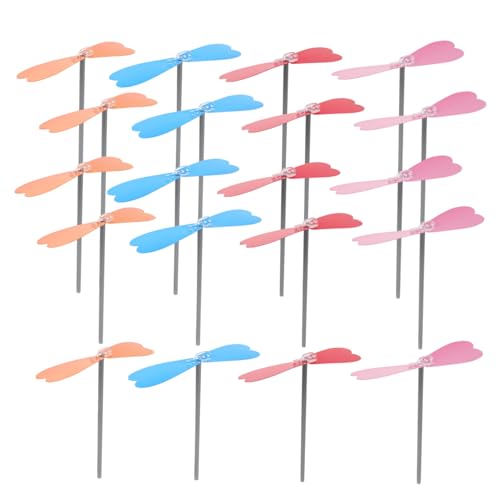 ifundom 20 Stück Teiliges Dragonfly Propeller Handbetriebene Flugspielzeuge aus Bambus für Kreative DIY Bastelmaterialien Fördert Motorische Fähigkeiten und Outdoor-aktivitäten für von ifundom