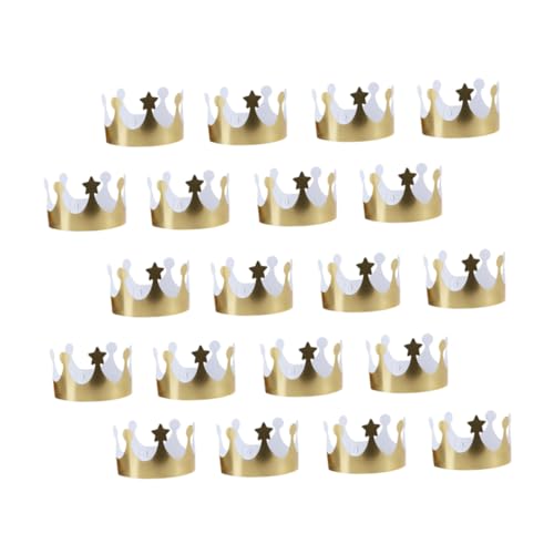 ifundom 20 Stück Teiliges Goldene Papierkronen Partyhüte für Geburtstag Partydekoration Komfortabel für Erwachsene Langlebig Auffälliges Design als Fotorequisite und ifundom 20 Stück Teiliges Goldene Papierkronen Partyhüte für Geburtstag Partydekoration Komfortabel für Erwachsene Langlebig Auffälliges Design als Fotorequisite und von ifundom