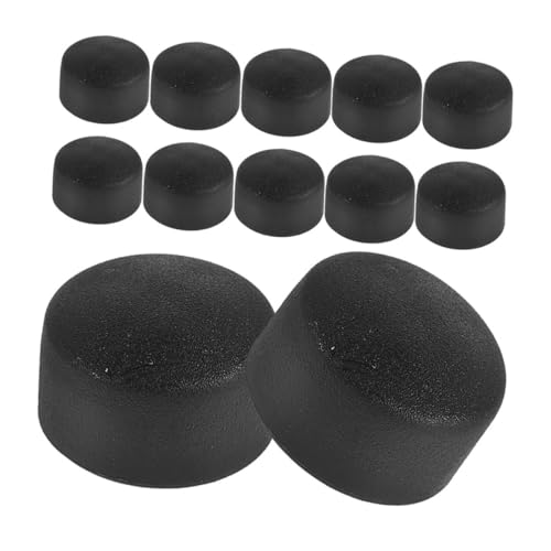 ifundom 20 Stück Zubehör für Tischfußball Kickertisch Endkappen Sicherheitsendkappen Abdeckungen für Tischfußballpfosten Ersatz-Kicker-Endkappen Foosball -Tischteile Schwarz von ifundom