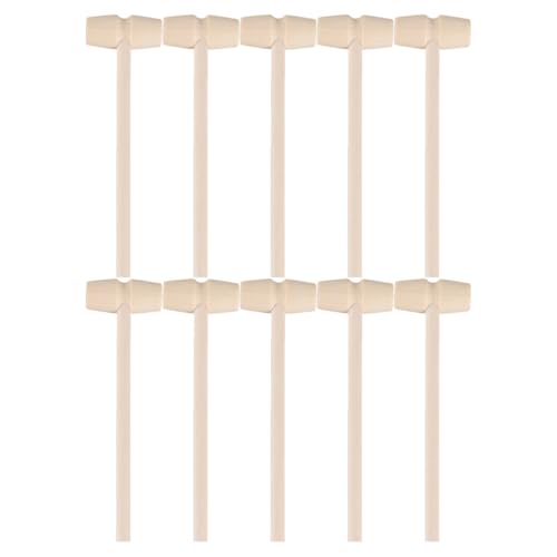 ifundom 20 Stücke Mini Hammer Mini Crawly Spinners Bord Aktivität Hammer Hämmer Zappeln Jungen Schnuller Clips Kleine Die Hammer Mallet Hammer Mini Schlägel Holz von ifundom