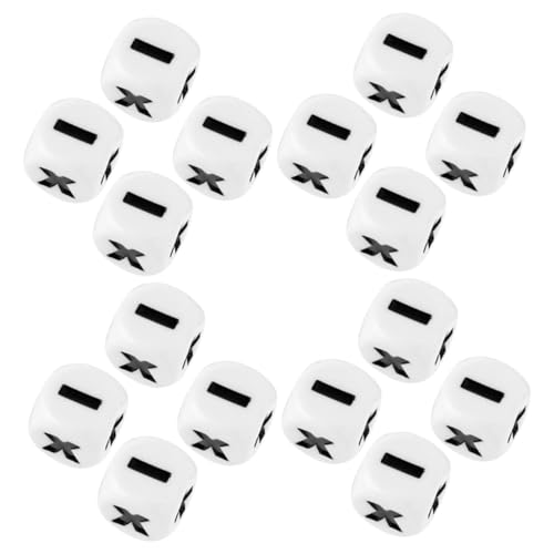 ifundom 20-teiliges Mathematik-lernwürfel-Set Aus Acryl Mit Pluszeichen, Würfelspielzeug-Set Für Kinder, Schulunterricht, Unterrichtsmaterialien, Mathematik-Manipulative Und Spiele von ifundom