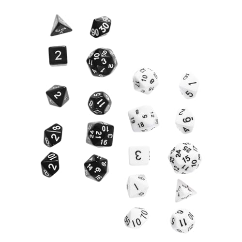 ifundom Brettspiel-würfelset 20-teilig Acryl-zahlenwürfel Ideal Für Jungen Und Mädchen Erwachsene Für Partys Und Veranstaltungen von ifundom