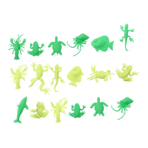 ifundom 20Stücke Elastische Tierfiguren Dehnbares Sensorikspielzeug für Spaß Verschiedene Tierformen Langlebig und Partys und von ifundom