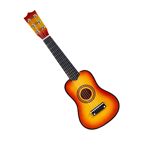ifundom 23 Gitarrenspielzeug Anfänger Musical Kleinkind Holzgitarre Tragbare Gitarre Musikinstrument Bambus von ifundom