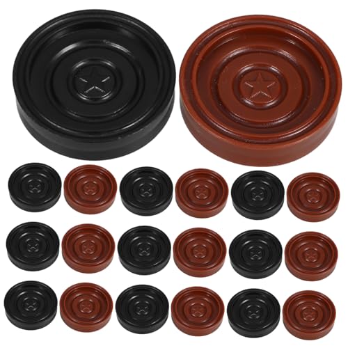 ifundom 24 Pcs Einzigartige Schachstücke Spielen Spiel Chips Round Checkers Stücke Plastikspiele Für Brettspiele Backgammon -stücke von ifundom