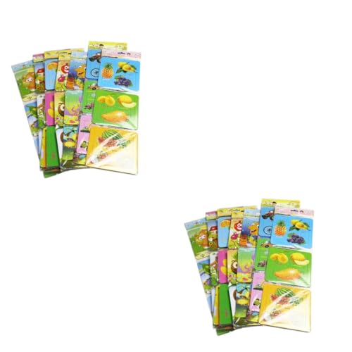 ifundom 24 STK Puzzle-Spielzeug Geschenke für Kinder kindergeschenke Educational Toy Animal Puzzle pädagogisches Spielzeug Safe Toy Spielzeuge Cartoon-Tier-Puzzle Lernspielzeug Papier von ifundom