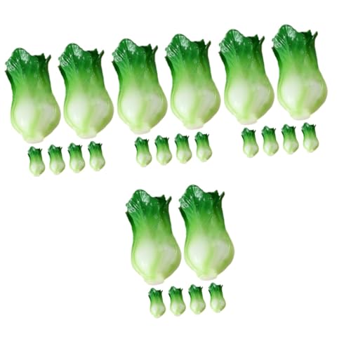 ifundom 24 STK Simuliertes Gemüsemodell Puppenhaus bastelmaterial Gemüsegeschichten Miniatur-Dekor winziges grünes Gemüse dreidimensional Dekorationen Lebensmittel gefälschtes Gemüse 3D von ifundom
