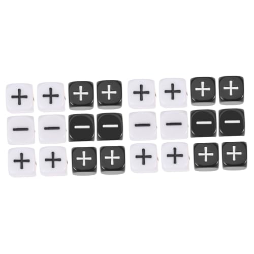 ifundom Spielwürfel Plus Minus Spiel 24 Stück Minus Plus Zeichen Würfel Großes Würfelspielzeug Würfelspielzeug Für Kinder Großes Würfelspielzeug Spielspielzeug Acrylspielzeug von ifundom