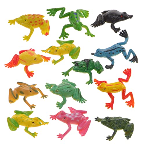 ifundom Detaillierte Simulation Kleiner Frösche 24-teiliges Froschmodell-dekorationsset Für Kinderspiele von ifundom