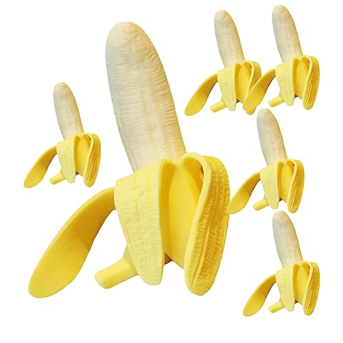 ifundom Spielzeuge 24 Stück Simuliertes Schälen Von Bananen Weich Elastisch Lustiges Spielzeug Quetschen Fruchtgeschmack TPR Für Kinder Kinderspielzeug von ifundom
