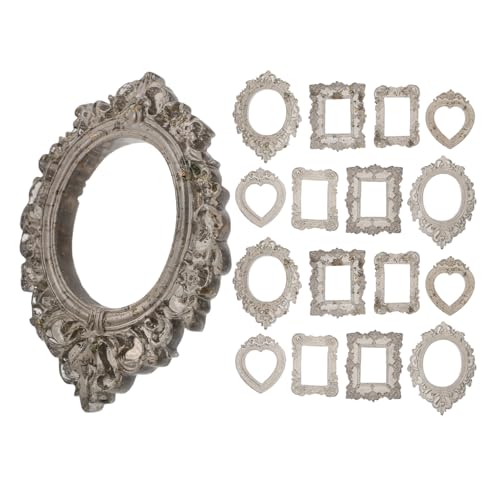ifundom 24 Stück Vintage-Bilderrahmen, Mini-Rahmen, klein, antik, barock, Fotohalter, Harz für Schmuck, Display, Foto, Weihnachten, Urlaub, Party-Dekoration ifundom 24 Stück Vintage-Bilderrahmen, Mini-Rahmen, klein, antik, barock, Fotohalter, Harz für Schmuck, Display, Foto, Weihnachten, Urlaub, Party-Dekoration von ifundom