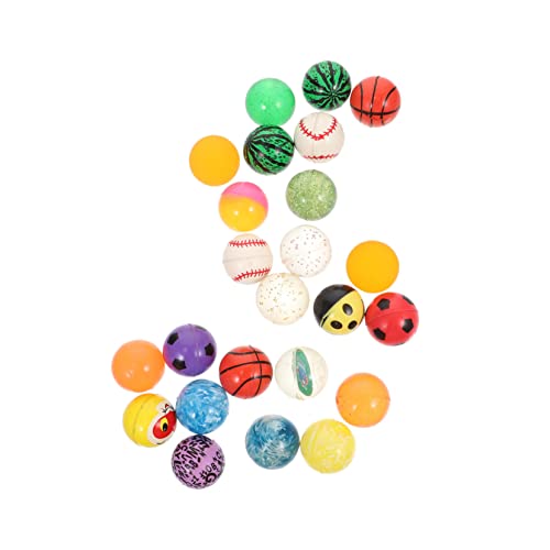 24St Hüpfball springende Bälle Gummispielzeug für Kinder Kinderspielzeug Spielzeuge hüpfendes Spielzeug farbige Spielzeugbälle Kinder springen Bälle elastisch Flummi farbige Kugeln von ifundom