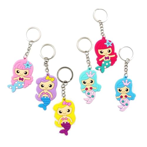 ifundom 24 Stücke Meerjungfrau Kinderspielzeug Schmuckset Für Mädchen Ringe Armbänder Schlüsselanhänger Und Haarnadeln Kreatives Rollenspielzeug Für Geburtstagsgeschenke Und von ifundom