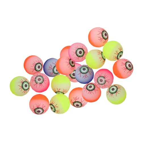 ifundom 25 Stück Explodierende Augen Halloween -Dekoration Halloween-Imitat-Augäpfel Party halloween mitgebsel halloween oblaten toys Requisiten für Hüpfbälle Ballspielzeug Plastik von ifundom