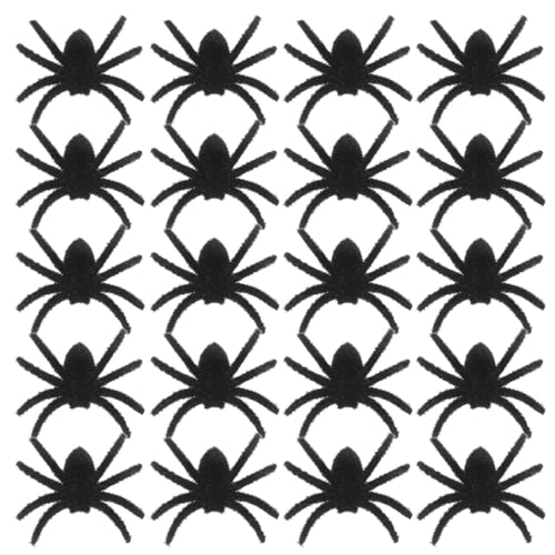 ifundom 25 Stück Teiliges Realistische Haarige Spinnen Dekoration für Halloween Lebensechte Tierrequisiten aus Flauschigem Material Vielseitig für Drinnen und Draußen Gruselige Deko für von ifundom