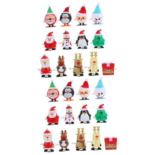 ifundom 26 STK Weihnachtliches Aufziehspielzeug Fantasievolles Spielzeug für Kinder Klassisches Spielzeug mit modernem Design Uhrwerk des Weihnachtsmanns Tiere Spielzeug Haargummis Puzzle von ifundom