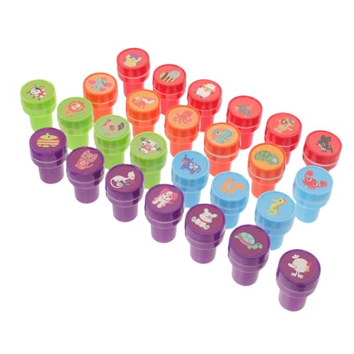 ifundom Tierstempel Aus Kunststoff – 26-teiliges Lustiges Stempelset Für Kinder Kleinkinder Partygeschenke Und Handgefertigte Karten von ifundom