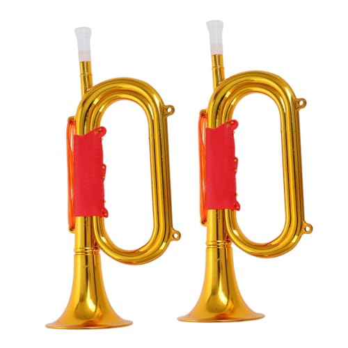 ifundom 2Pcs Musikinstrumente Musical Trompete Cheerleading Plastikhorn Für Party Noisemaker Fußballspiel Jubeln Requisiten Bühnenaufführung von ifundom