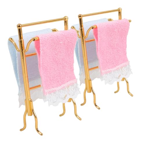 ifundom 2Sätze Handtuchhalter Set Teiliges Puppenhaus Zubehör Vielseitig Einsetzbar für Kreative Mini Szenen für Zuhause und Fördert die Fantasie ifundom 2Sätze Handtuchhalter Set Teiliges Puppenhaus Zubehör Vielseitig Einsetzbar für Kreative Mini Szenen für Zuhause und Fördert die Fantasie von ifundom