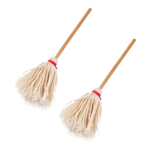 ifundom 2St Baumwollmop für kinderspielzeug Children Toys Hand Mini-Möbelmodell Zubehör für Miniaturszenen Mikrolandschaftsdekor Holz Weiß ifundom 2St Baumwollmop für kinderspielzeug Children Toys Hand Mini-Möbelmodell Zubehör für Miniaturszenen Mikrolandschaftsdekor Holz Weiß von ifundom