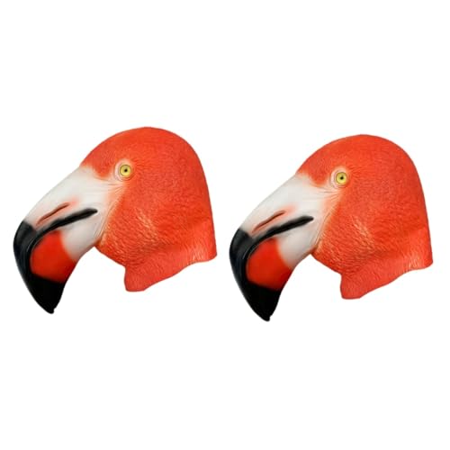 ifundom 2St Flamingo-Maske kleidung Halloween Schnabel Emulsion von ifundom
