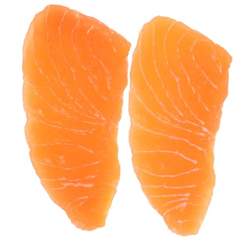 ifundom 2 Stücke Lebensechte Lachs Modell Gefälschte Fisch Prop Für Restaurant Dekorative Display von ifundom