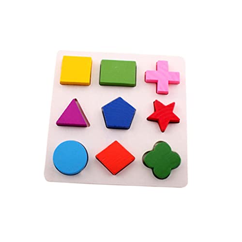 ifundom Spielzeuge 2St Kinder rätsel Spielzeug Spielset aus Holz Geometrietafel Geometrie-Puzzle Optional Geometriebrett Bambus Geometrieerkennungsspielzeug von ifundom