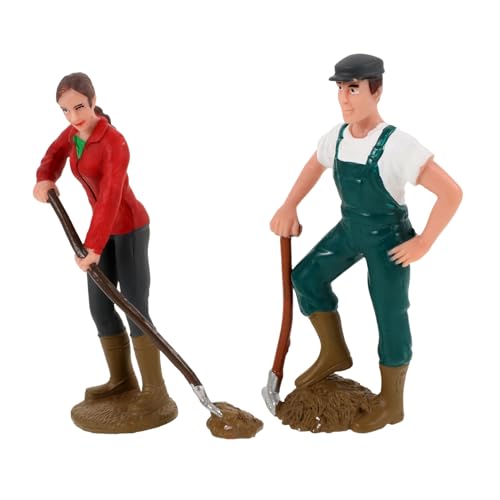 ifundom 2St Modell Einer Bauernhofpuppe Bäuerin, Arbeiterin Bauernfigur Figur -Spielzeugfigur Menschen Landwirtschaft Modellbau Kuchen Miniatur-Requisite Charakterfigur Plastik ifundom 2St Modell Einer Bauernhofpuppe Bäuerin, Arbeiterin Bauernfigur Figur -Spielzeugfigur Menschen Landwirtschaft Modellbau Kuchen Miniatur-Requisite Charakterfigur Plastik von ifundom