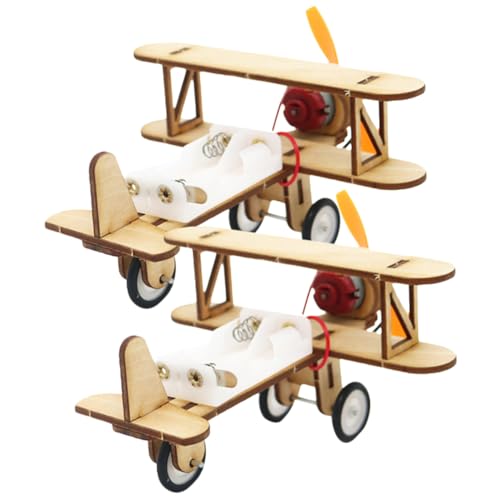 ifundom 2St Holzpuzzle für Kinder Spielzeug für Babyautos Kinderspielzeug Rätsel Modelle Flugzeugmodell Spielzeug handgemachtes Spielzeug selbstgemacht Suite dekoratives Holz schmücken 3D von ifundom