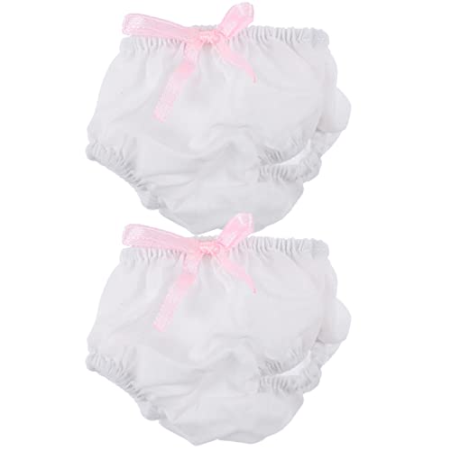 ifundom 2St Puppe Höschen Toys mädchen Puppen-Mode-Accessoire Puppenhose Puppen windel Puppenmode Zubehör für Puppenunterwäsche Höschen für Puppen Puppenhöschen Stoff Weiß ifundom 2St Puppe Höschen Toys mädchen Puppen-Mode-Accessoire Puppenhose Puppen windel Puppenmode Zubehör für Puppenunterwäsche Höschen für Puppen Puppenhöschen Stoff Weiß von ifundom